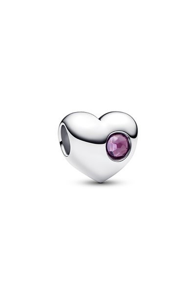 Custom Printable Purple Stone Heart Charm
