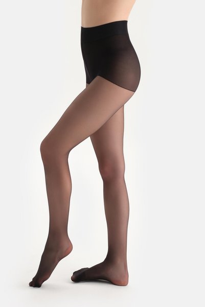 Black medium transparent 3 den tight pantyhose