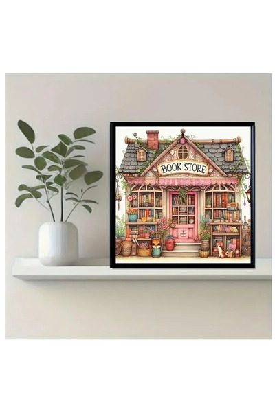 KİTABEVİ BOOKSTORE 30*30cm 5D ДИЈАМАНТСКИ МОЗАИК ПУЗЛЕ СЕТ ЗА СЛИКАЊЕ