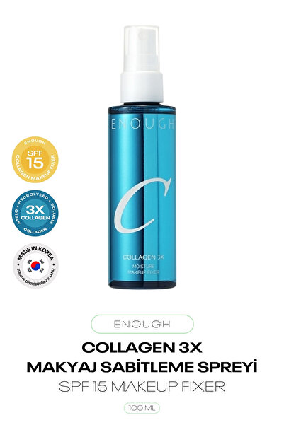 Спреј за фиксирање шминка со колаген 3X Collagen Moisture Makeup Fixer SPF 15