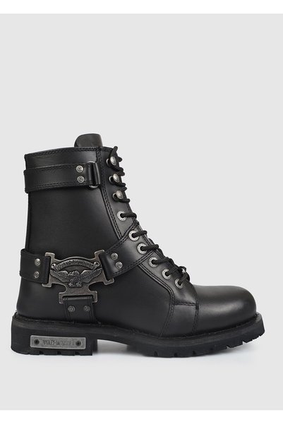Charles Black Men's Leather Boots 025m100447