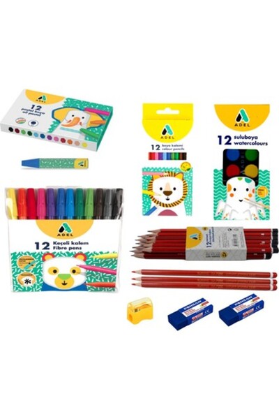 School Stationery Set 8 Pieces (H7017)