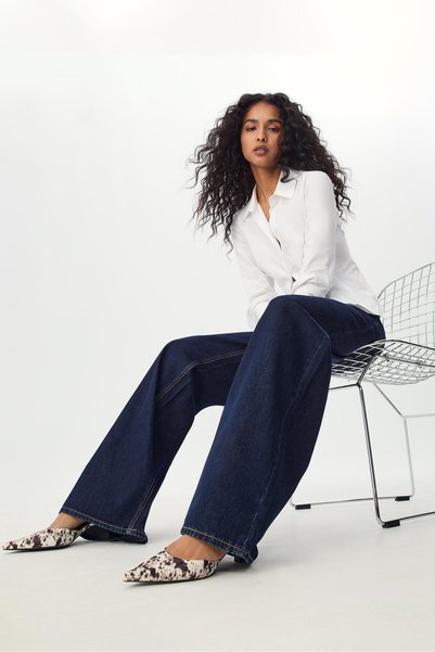 D91 Low Waist Wide Leg Jeans