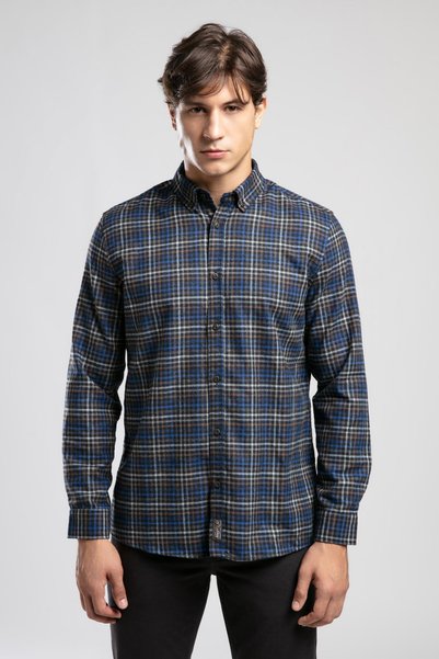 Lorse Men's Woven Shirt Anthracite