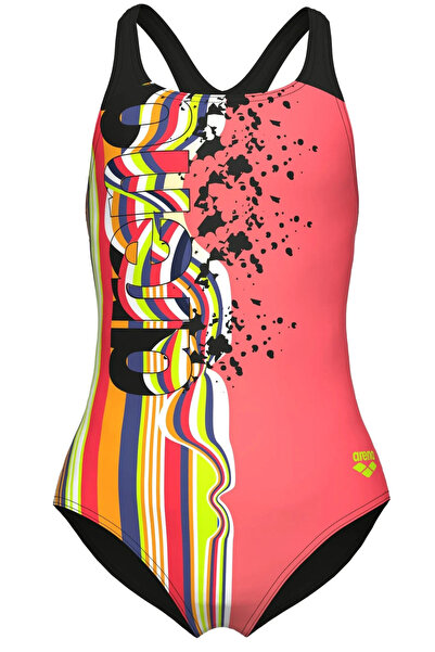 Девојчешки костим за капење Arena Palette Swim Pro Back, црвен 007918350
