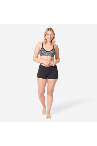 Women's Shorts Cut Bikini Bottom - Black - Nina