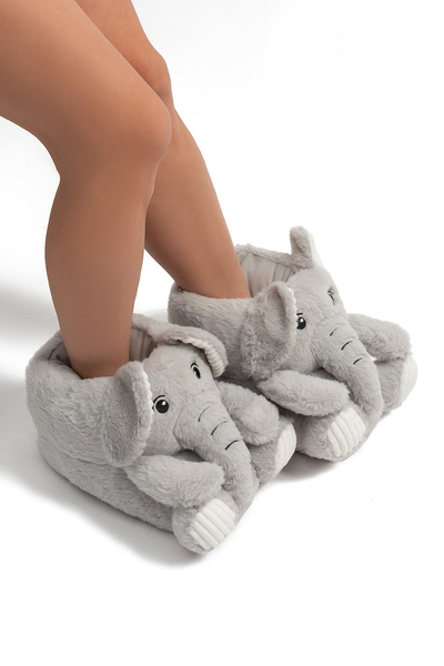 Elfi Women's Animal Slippers Gray 36/41