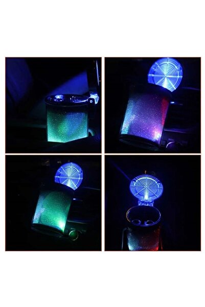 Пепелник за автомобил со 7-бојно RGB LED светло компатибилен со DFSK C35 G1.5 4x2 MT PRO COMBI VAN