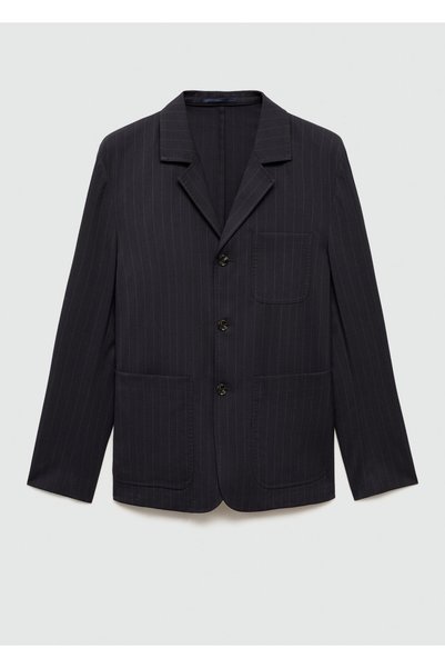 Navy Blue Men's Blazer Jacket 77005977