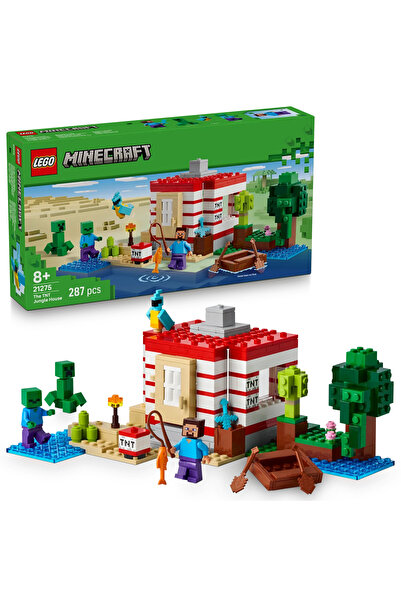 ® Minecraft® TNT голема шумска куќа 21275 - креативен сет за градење играчки за деца 8+ (287P)