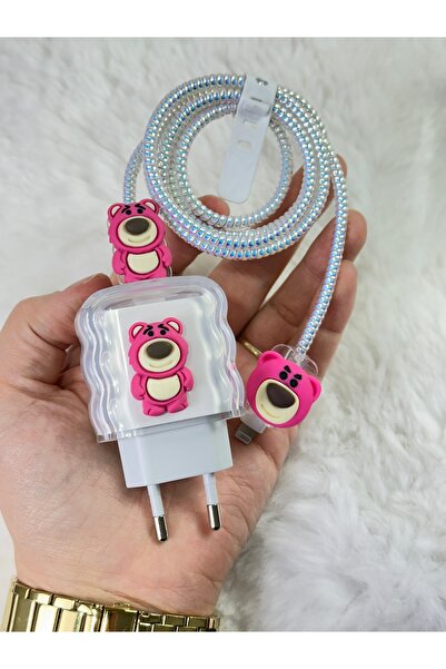 Сет за заштита на кабел за полнач компатибилен со Iphone 18w/20w за сите модели на Iphone 11 и понови