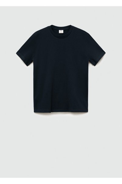 Navy Blue Men's T-Shirt 77070606