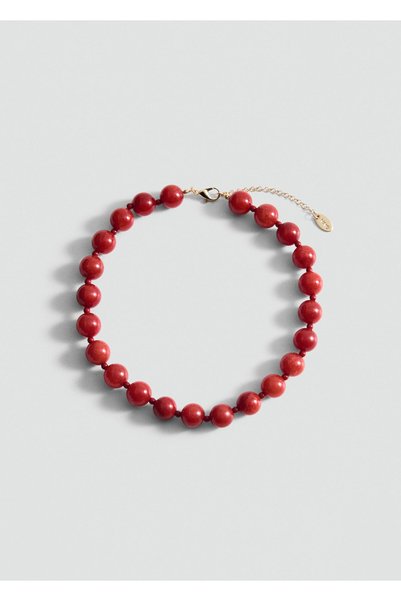 Red Women's Necklace 87064417