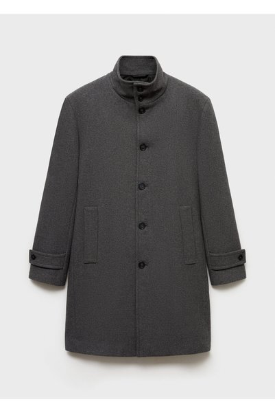 Metal Gray Men's Coat 77945967