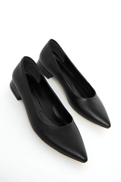 Black Women's Classic Heeled Shoes 21023
