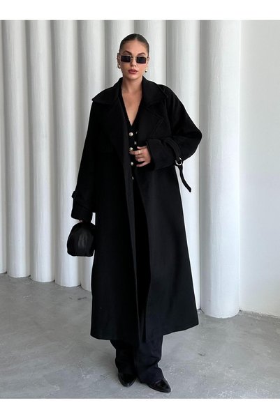 Black Vorkuta Belted Coat