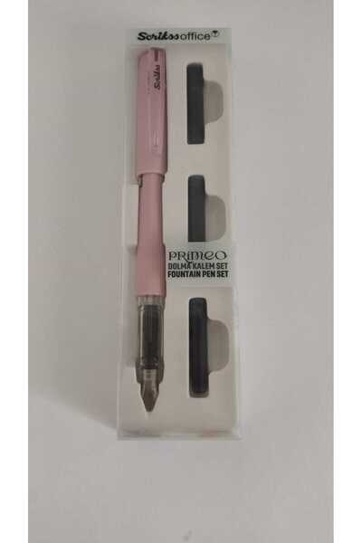 Dolma Kalem Pri̇meo Single Box Set Pink + 1 Cartridge Blue Gift from Us