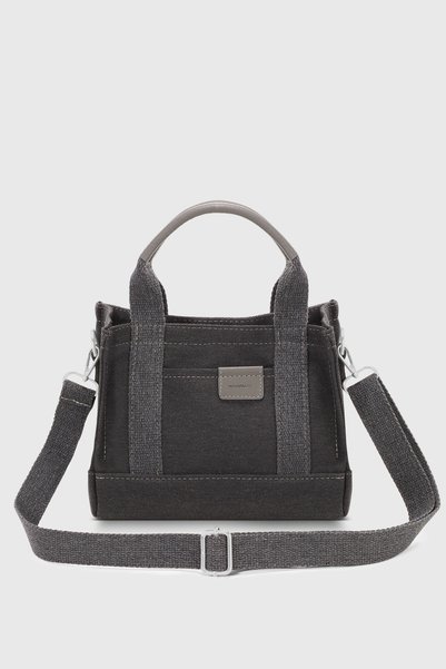 Women's Gray Canvas Tote Bag 232