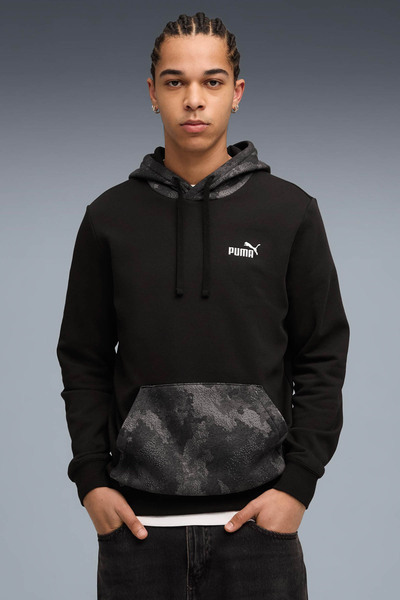 Hoodies, Regular, Longsleeve, Regular, Kangaroo Pocket, Knitted, Camouflage