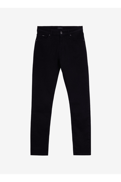 Regular Waist Regular Leg Slim Fit Black Men's Denim Trousers F5Wm-Pnt 2850