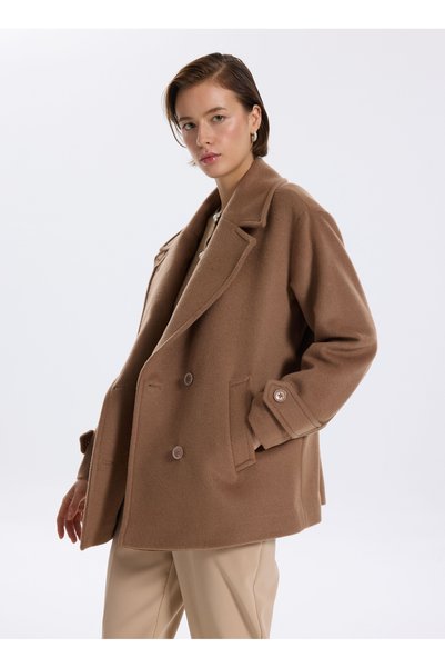 Camel Women's Coat F5Wl-Kbn0139