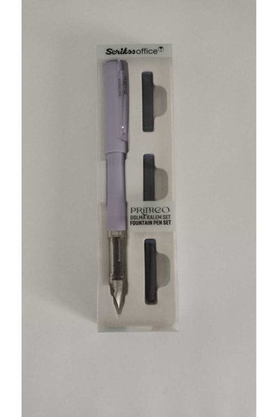 Premi̇o Fountain Pen Single Box Lila +1 Cartridge Gift Blue
