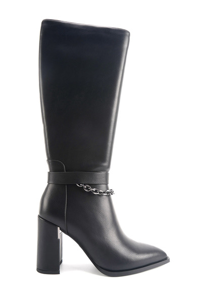 Flor 4Pr Black Women's Heeled Boots