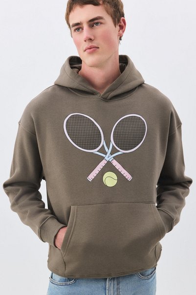 Women's Pink Tennis Sweatshirt Anthracite