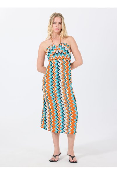 Orange Women's Standard Beach Dress Zena