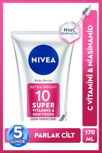 Super10 лосион за тело со серумски ефект SPF15 170 ml, осветлувачки, хидратантен, витамин Ц, ниацинамид