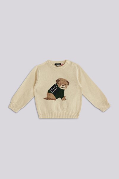 BG Store бебешки џемпер во екрю боја