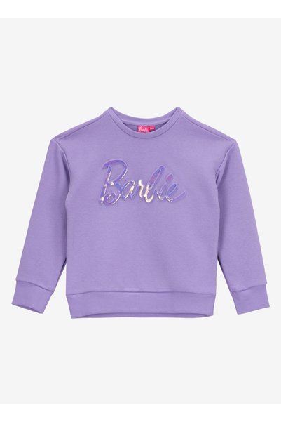 Printed Girl's Lilac Sweatshirt Brb5Wg-Swt6036