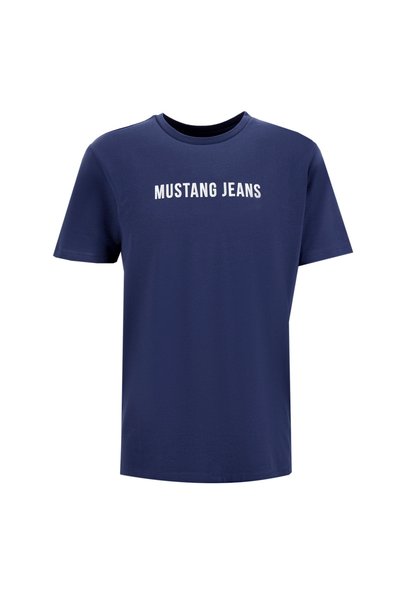 Crew Neck Printed Indigo Men's T-Shirt M5Wm-Tst1585