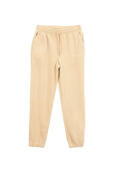 D5Wl-Ea3506 Light Beige Relaxed Straight Women's Sweatpants