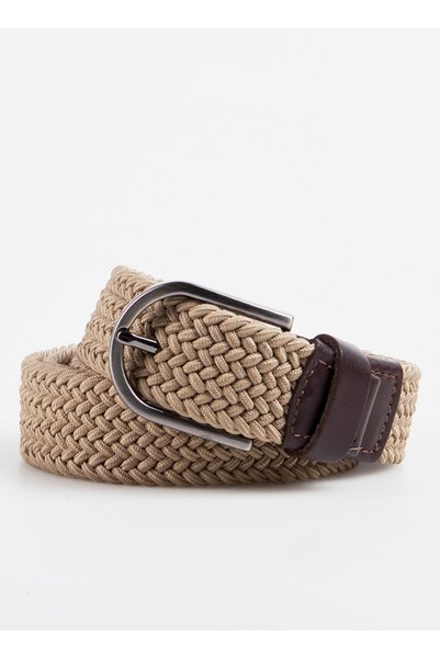 Men's Belt Fbk 001 Lst Weave Brown