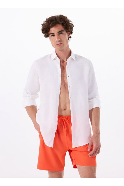 Orange Men's Shorts Swimwear M5Sm-Srt0001