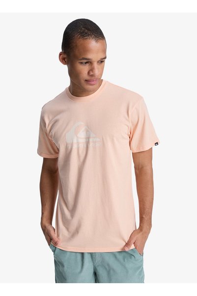 Eqyzt08072 Ev Comp Logo Ss Salmon Crew Neck Regular Fit Men's T-Shirt