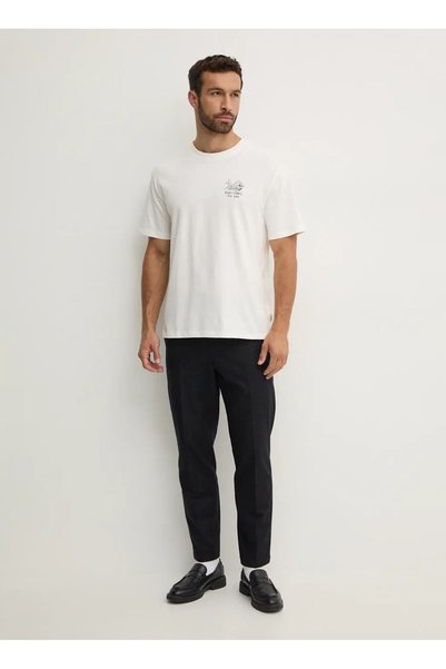 Crew Neck Off White Men's T-Shirt Pm509624-803 Suan Tee