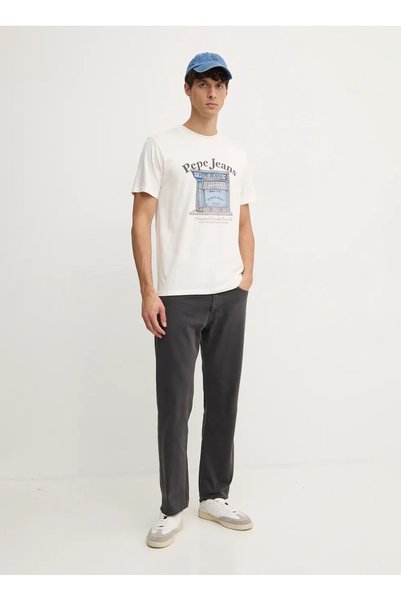 Crew Neck Off White Men's T-Shirt Pm509638-803 Aggo