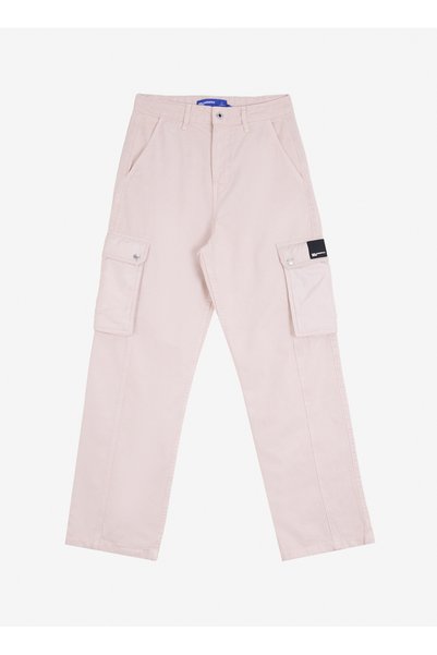 Jeans Straight Leg Cream Men's Cargo Trousers 245D1002_KLJ MIX MATERIAL UTILITY P