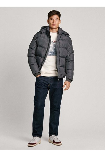 Dark Gray Men's Coat Pm403031-963 Tobias