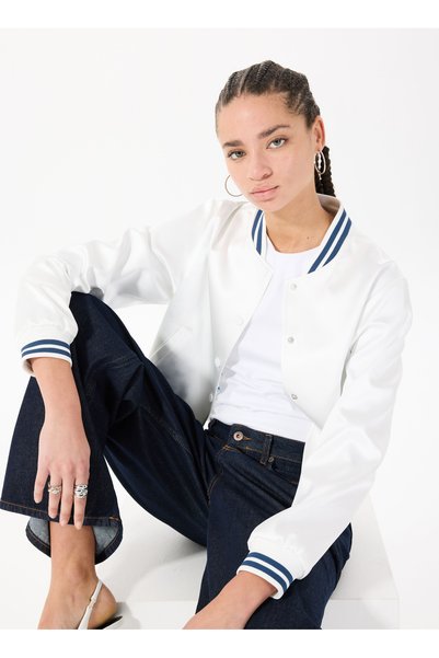Navy Blue High Waist Wide Leg Women's Denim Trousers - Luise Wide