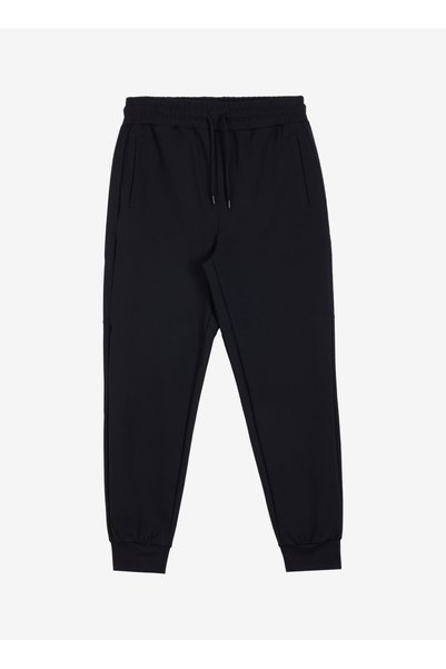 Regular Black Men's Sweatpants M4Wm-Ea-1803