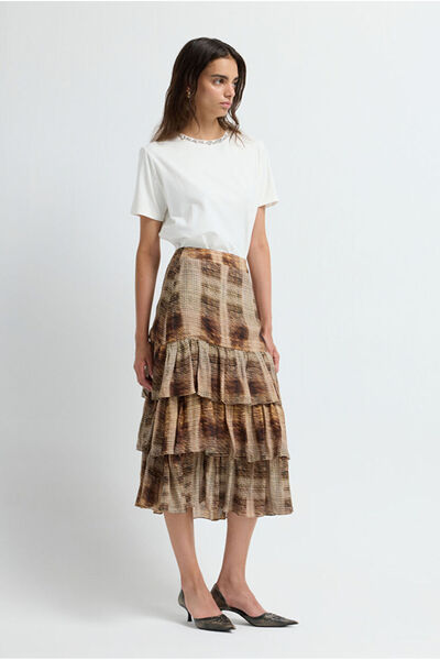 Flounce Layered Skirt