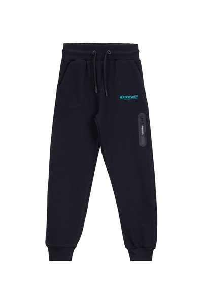 Elastic Leg Black Boys' Sweatpants D5Wb-Ea3014