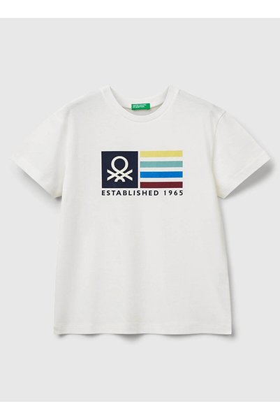 Printed Ecru Boy's T-Shirt 3I1Xc10Q4