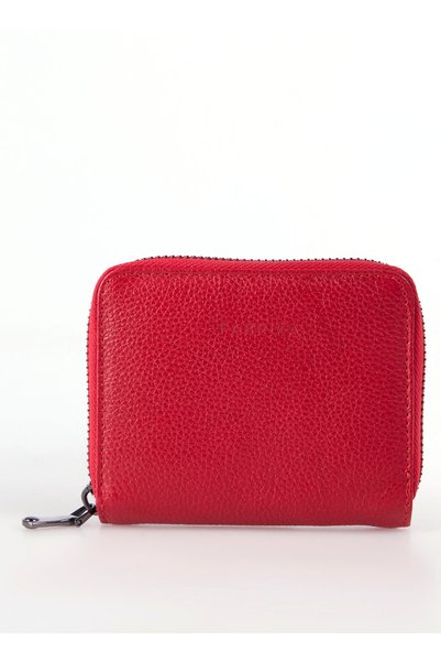 Red Women's Wallet Frk 532 Flt Leather Red