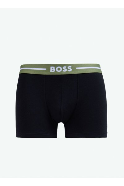Black Men's Boxer Trunk 3P Bold