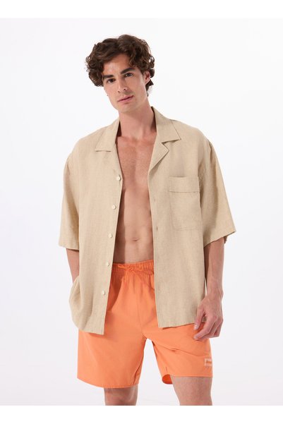 Orange Men's Shorts Swimwear J5Wm-My7515