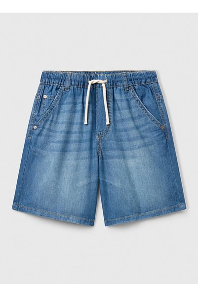 Regular Waist Regular Fit Dark Indigo Boy Shorts 4Dhjc9047